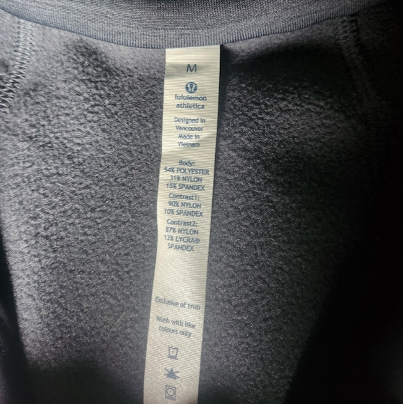 Lululemon Heathered Jay Grey Men's 1/2 Zip Pullover - Picture 7 of 10